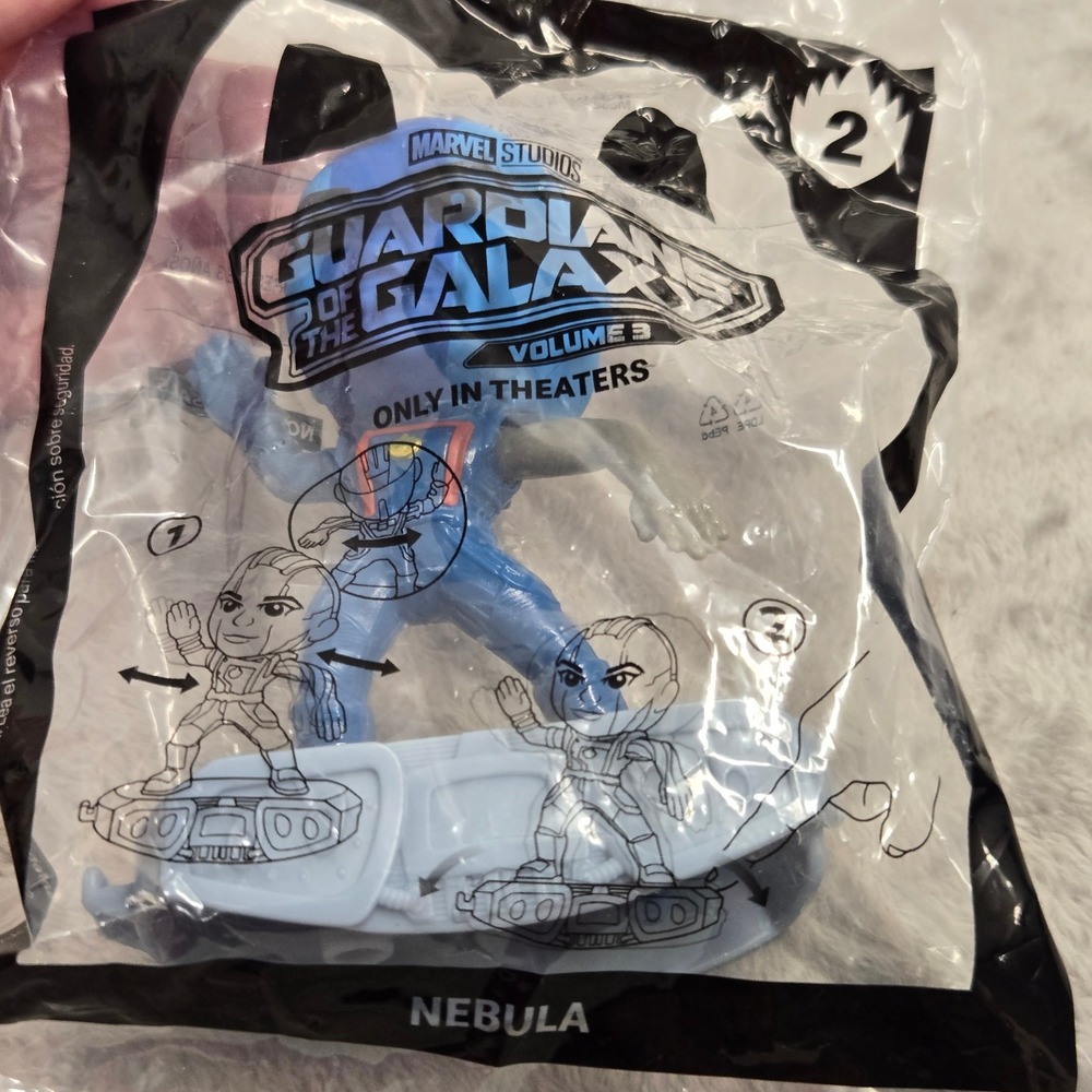 McDonalds 2023 Guardians of the Galaxy Vol 3 Nebula Happy Meal Toy 2 Sealed